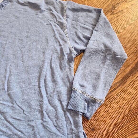 🩵NWT Joyspun Blue French Terry Pajama Sweatshirt Medium - Picture 4 of 9
